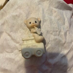 Precious moments birthday train for baby figure